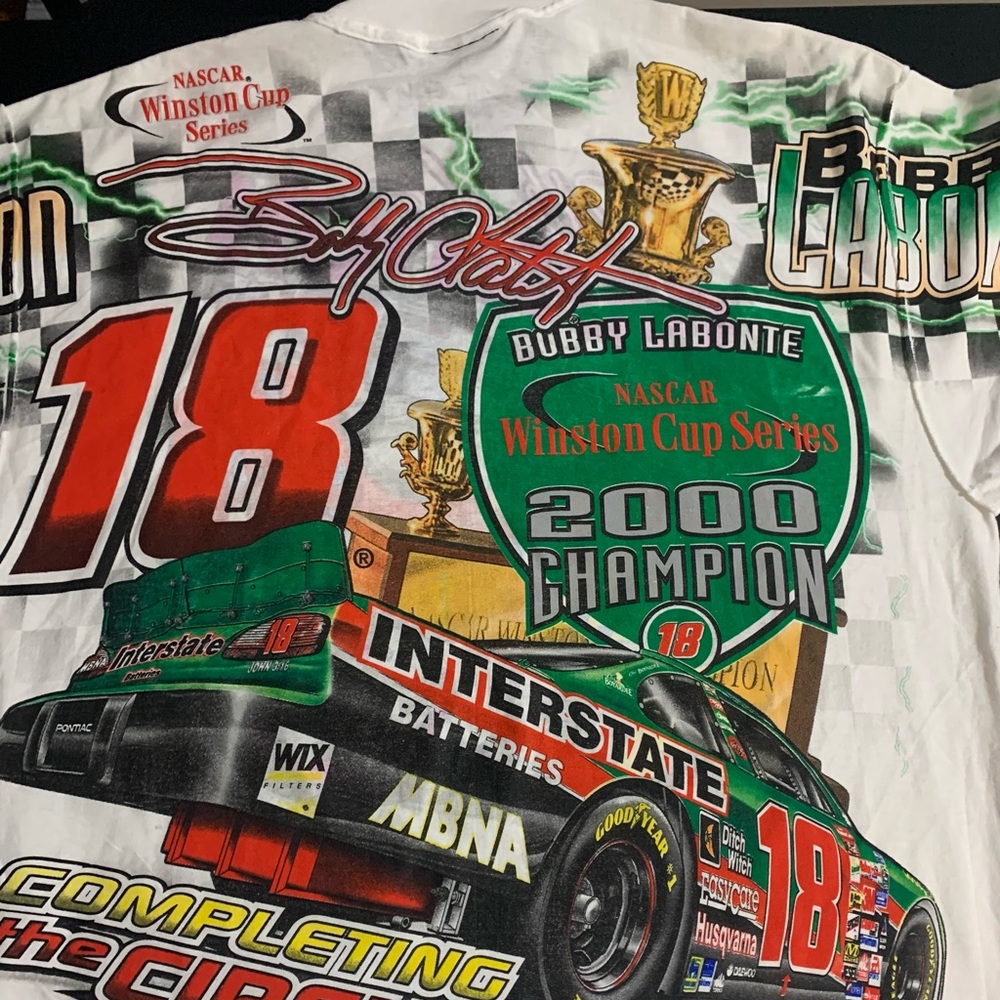 All over racing tee size xl